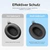 FTRONGRT Protective Cover Compatible with Anker Soundcore Life Q20i, Soft Scratch-Resistant Silicone, Black view 3