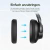 FTRONGRT Protective Cover Compatible with Anker Soundcore Life Q20i, Soft Scratch-Resistant Silicone, Black view 4