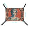 LMNGH Hanging Cat Hammock, Breathable Adjustable Bed with Antique Rome Print view 2