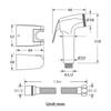 Handheld Bidet Sprayer Set, ABS, Adjustable Water Pressure, Chrome/Matte Black view 3