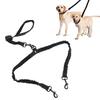 Reflective Dual Dog Leash with Elastic Bungee Splitter for Large Dogs view 3