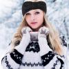 2-Pack Women's Thick-Knit Winter Headbands, Deep Blue view 4