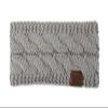 2-Pack Wide Knit Winter Headbands, Light Gray view 1