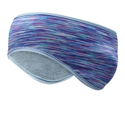 3-Piece Winter Ear Warmer Headbands, Striped Blue