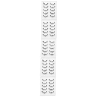 IWOWHERO 25 Pairs of Natural Soft Synthetic False Eyelashes
