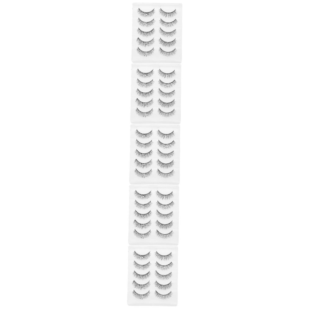 IWOWHERO 25 Pairs of Natural Soft Synthetic False Eyelashes