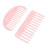 IWOWHERO 4-Piece Acetate Wide-Tooth Comb Set with Marbled Design view 1