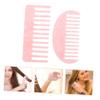 IWOWHERO 4-Piece Acetate Wide-Tooth Comb Set with Marbled Design view 4