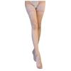 Women's Long Lace Thigh-High Fishnet Stockings, Khaki, One Size view 1