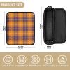 FRODOTGV Plaid Travel Bag with Heat-Resistant Mat, Zippered Storage Bag for Flat Irons, Curling Irons and Hair Dryers, 1 Size view 4