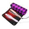 FRODOTGV Plaid Travel Bag for Hot Hair Tools with Heat-Resistant Mat view 2