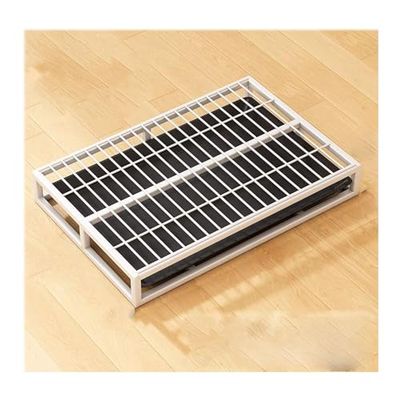 Dog Pee Pad Tray for Indoor and Outdoor Use, Stainless Steel Dog Toilet, White, 62 x 45 x 9 cm