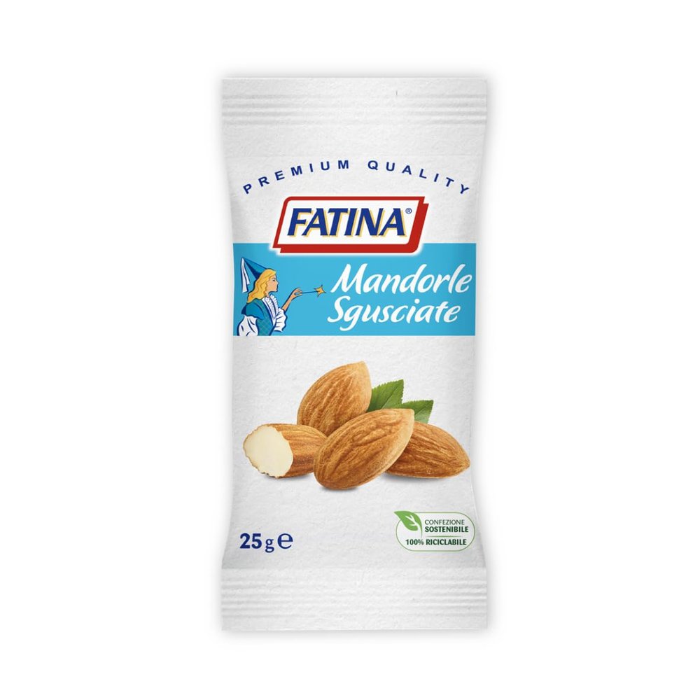 Fatina Shelled Almond Snack Pouches, 26 x 25 g