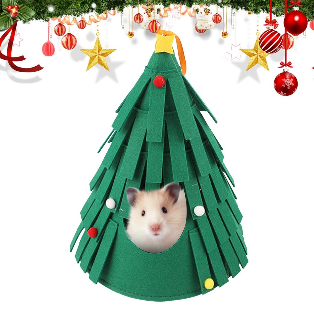 Guinea Pig Christmas Tree House and Hamster Bed