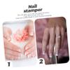 IWOWHERO 5-Piece Nail Art Kit with Silicone Stampers and Nail Plates view 2