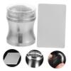IWOWHERO 5-Piece Nail Art Kit with Silicone Stampers and Nail Plates view 3