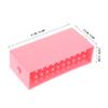 Pink Plastic Nail Tool Holder with 30 Compartments view 2