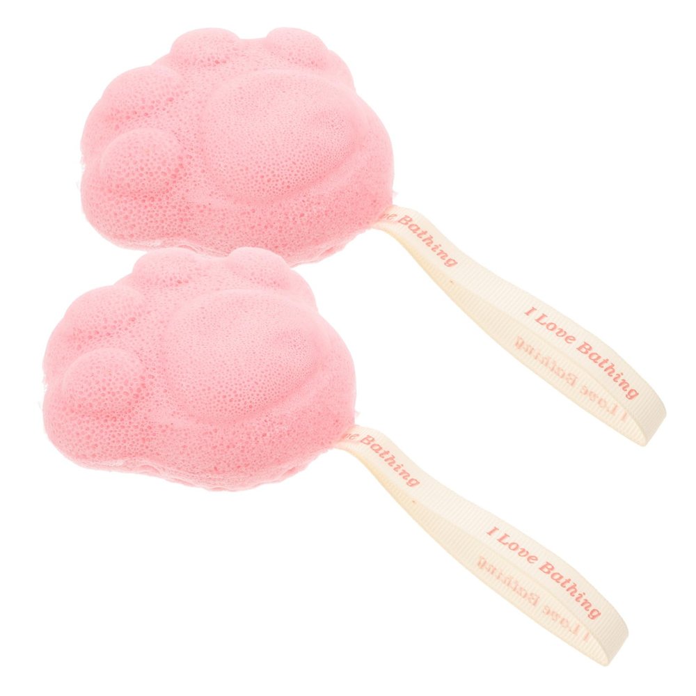 OHPHCALL 2-Pack XXL Shower Sponge Brush with Hanging Loop