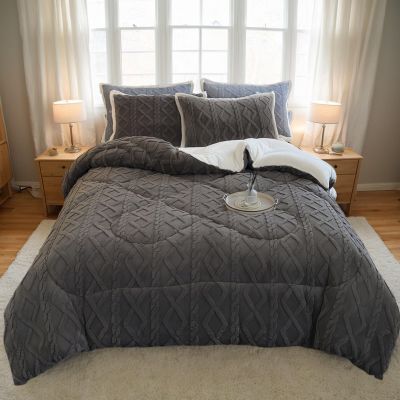 XHCTNN Plush Fleece Bedding 135 x 200, Winter Blanket 135 x 200, Duvet 155 x 200 (A, 150 x 200 cm/4.0 kg)