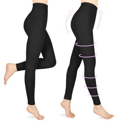 Wegitcs 20–30 mmHg Medical Compression Tights for Women and Men, 2 Pairs