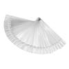 IWOWHERO 2-Piece Fan-Shaped Nail Art Color Palette, Transparent Practice Board for Nail Design view 3