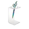IWOWHERO 2-Piece Transparent Scissor Holder for Hairdressers, Storage Stand for Hair Clippers and Combs, Elegant Design for Salon and Home view 4