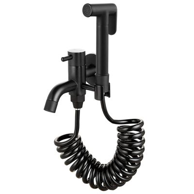 RFXOGTYFZ Brass Toilet Hand Sprayer, Black Cloth Diaper Sprayer with Hose
