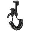 RFXOGTYFZ Brass Toilet Hand Sprayer, Black Cloth Diaper Sprayer with Hose view 1