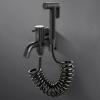 RFXOGTYFZ Brass Toilet Hand Sprayer, Black Cloth Diaper Sprayer with Hose view 3