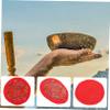 Buddhist Singing Bowl Mat, Red Fabric Pad view 2