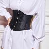 LOSSLO Women's Black Floral Underbust Corset Vest view 2