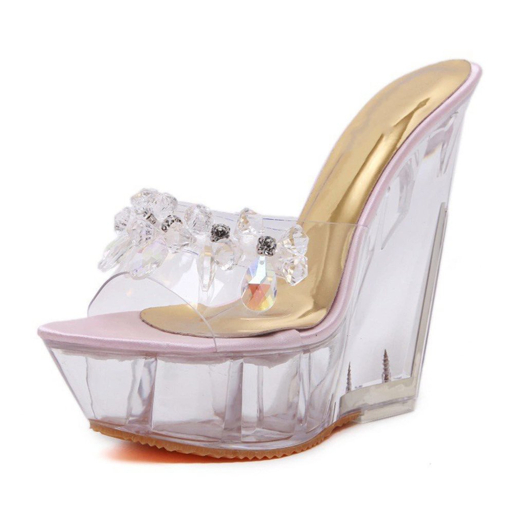 Women's Fashion Boots, 10 cm Wedge High Heels for Stage, Pole Dancing, Nightclubs, Parties, Prom, and Sandals