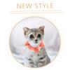 Decorative Pink Cat Collar with Flower and Bell for Halloween Parties view 2