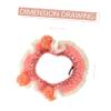 Decorative Pink Cat Collar with Flower and Bell for Halloween Parties view 4