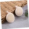 IWOWHERO 4-Piece Soft Natural Loofah Shower Scrubbers view 2