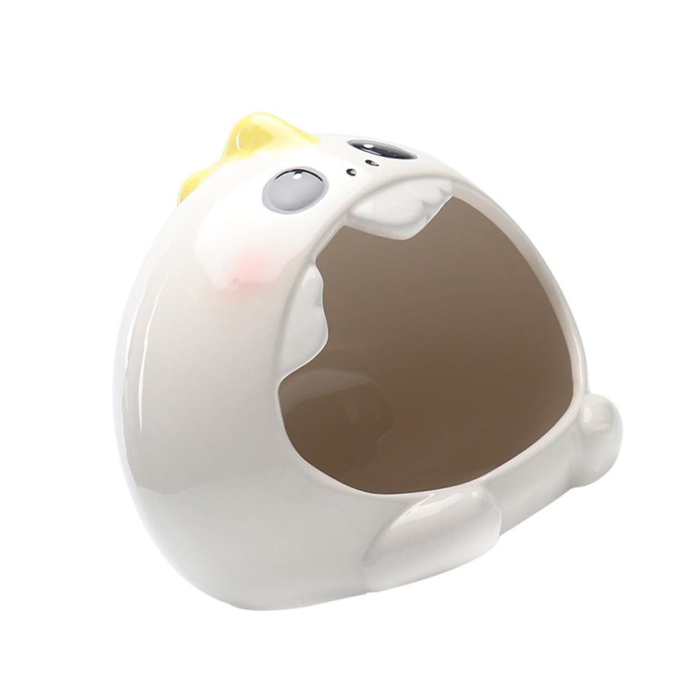 BUGUUYO Decorative Ceramic Hamster Nest, 1 Pc, Creative Design