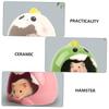 BUGUUYO Decorative Ceramic Hamster Nest, 1 Pc, Creative Design view 4