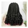 fengqingyunyan0304 4 × 4 Lace Front Braided Wig, Reddish Brown view 4
