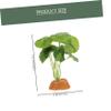 BUGUUYO Artificial Green Reptile Terrarium Plant, Food-Grade Material view 2