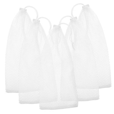 5-Pack Polyester Bird Feeder Mesh Bags, White, Hanging