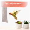 5-Pack Polyester Bird Feeder Mesh Bags, White, Hanging view 3