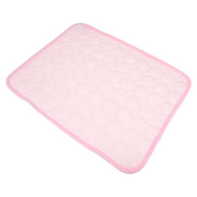BUGUUYO Cooling Mat for Pets, Pink, Foldable and Lightweight