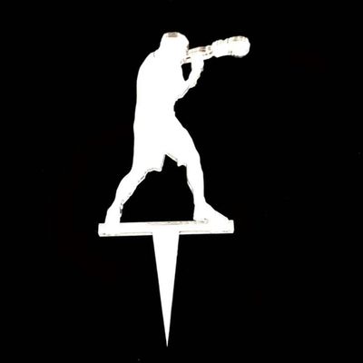 Boxer Cake Topper, 15 cm, Engraved
