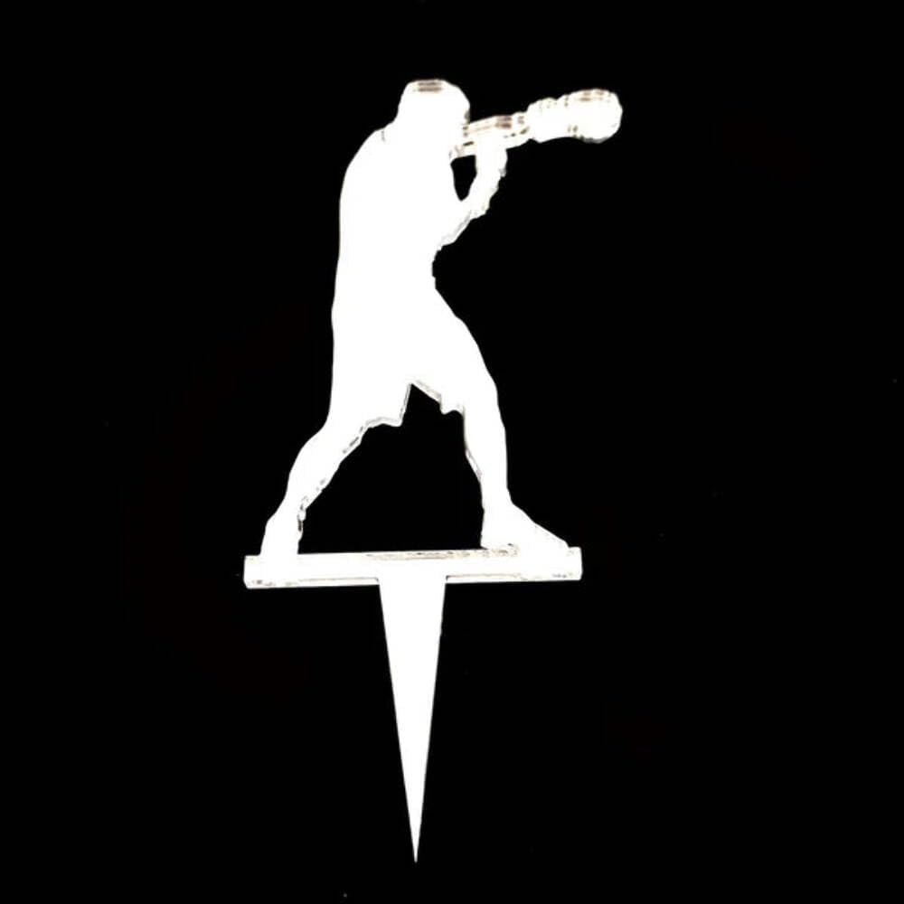 Boxer Cake Topper, 15 cm, Engraved