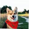 BUGUUYO Christmas Pet Bandana, Decorative Polyester Dog Bandana, Machine Washable view 2