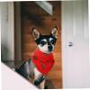 BUGUUYO Christmas Pet Bandana, Decorative Polyester Dog Bandana, Machine Washable view 3