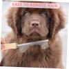 Wood-Handle Single-Row Comb for Dogs and Cats with Rounded Teeth view 3