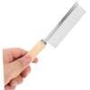 Wood-Handle Single-Row Comb for Dogs and Cats with Rounded Teeth view 4