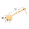SKISUNO Long-Handle Body Scrubber Brush with Soft Bristles for Gentle Cleansing, Massage, Bathing, and Pet Hair view 2