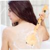 SKISUNO Long-Handle Body Scrubber Brush with Soft Bristles for Gentle Cleansing, Massage, Bathing, and Pet Hair view 3